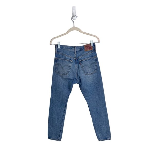 Levi's 501 short skinny button fly size 25 one hundred percent cotton light wash - Picture 2 of 7